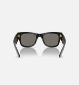 Mega Wayfarer Asap Mens Sunglasses - Black/Gold