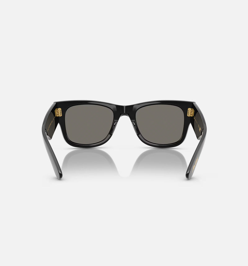 Mega Wayfarer Asap Mens Sunglasses - Black/Gold