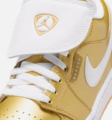 Air Jordan 1 Low Womens Lifestyle Shoe - Gold/White/Gum Yellow