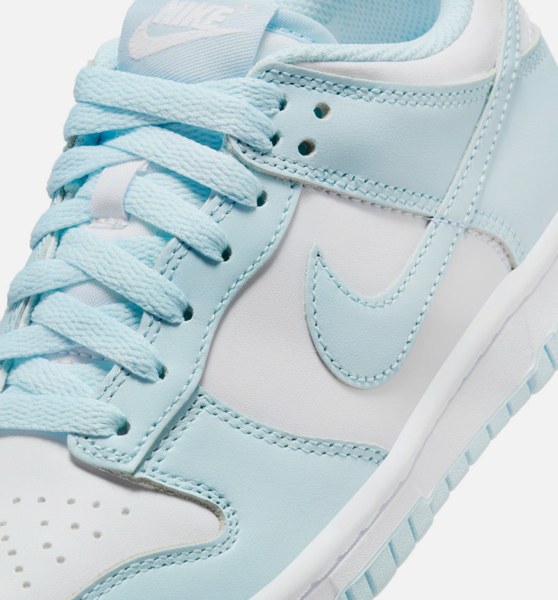 Dunk Low Glacier Blue Grade School Lifestyle Shoe - White/Glacier Blue