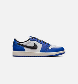 JORDAN CZ0790-140
 Air Jordan 1 Low Game Royal Mens Lifestyle Shoe - White/Game Royal/Sail/Black Image 0