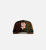 San Francisco Giants Flames 9Fifty Snapback Mens Hat - Black/Orange