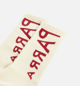 Reversed Flag Men Socks - White