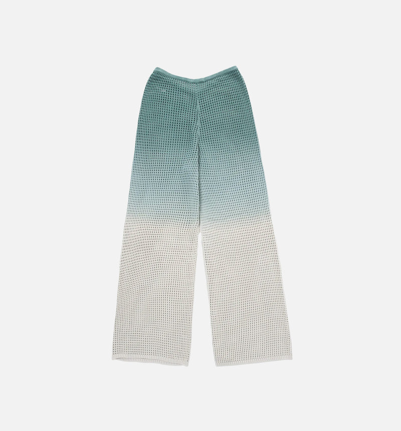 Crochet Ombre Womens Pants - Green