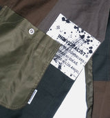 Patchwork Liner Mens Jacket - Moss