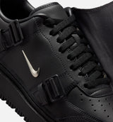 Air Force 1 Luxe Black Mens Lifestyle Shoe - Black/Anthracite/Metallic Silver