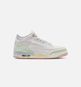 Air Jordan 3 Retro Sail And Jade Aura Mens Lifestyle Shoe - Sail/Jade Aura/Aura/Iced Carmine