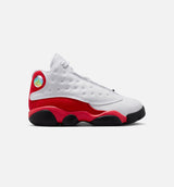 Air Jordan 13 Retro White And University Red Preschool Lifestyle Shoe - White/Black/True Red