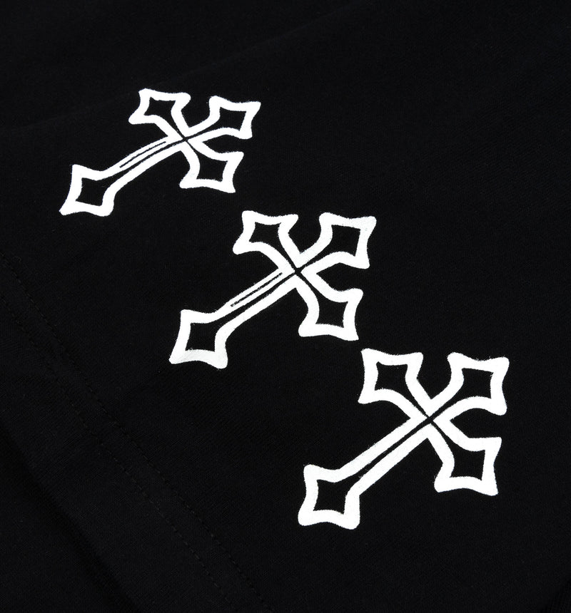 The Faith Mens Short Sleeve Shirt - Black/White