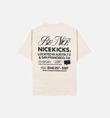 Be Nice Graphic Mens Short Sleeve Shirt - Off White