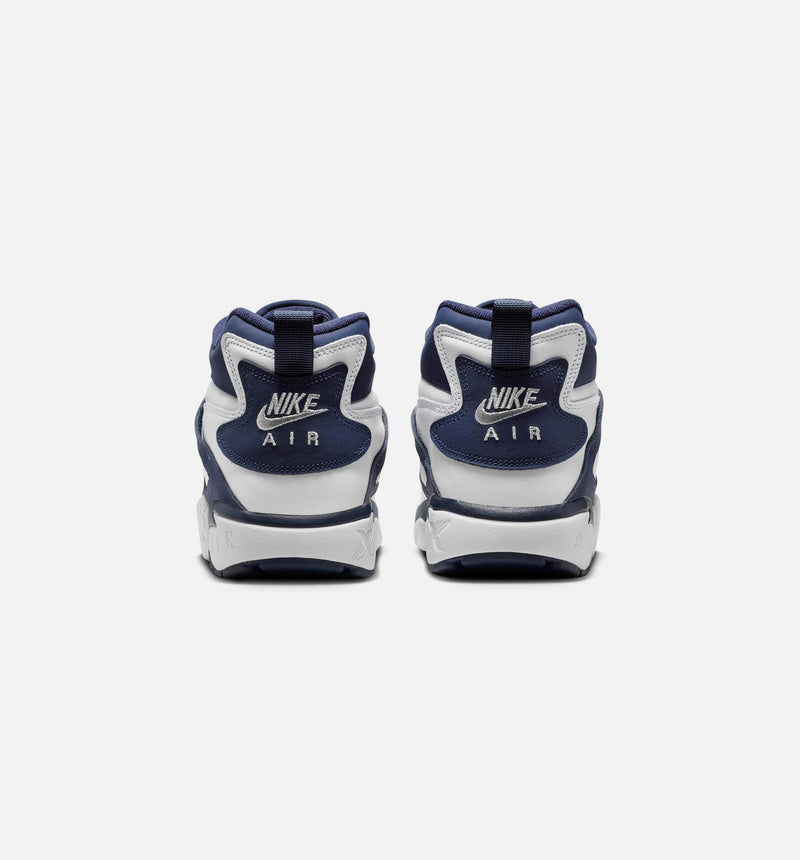 Air Diamond Turf White And Metallic Silver Mens Lifestyle Shoe - White/Fire Red/Black/Metallic Gold