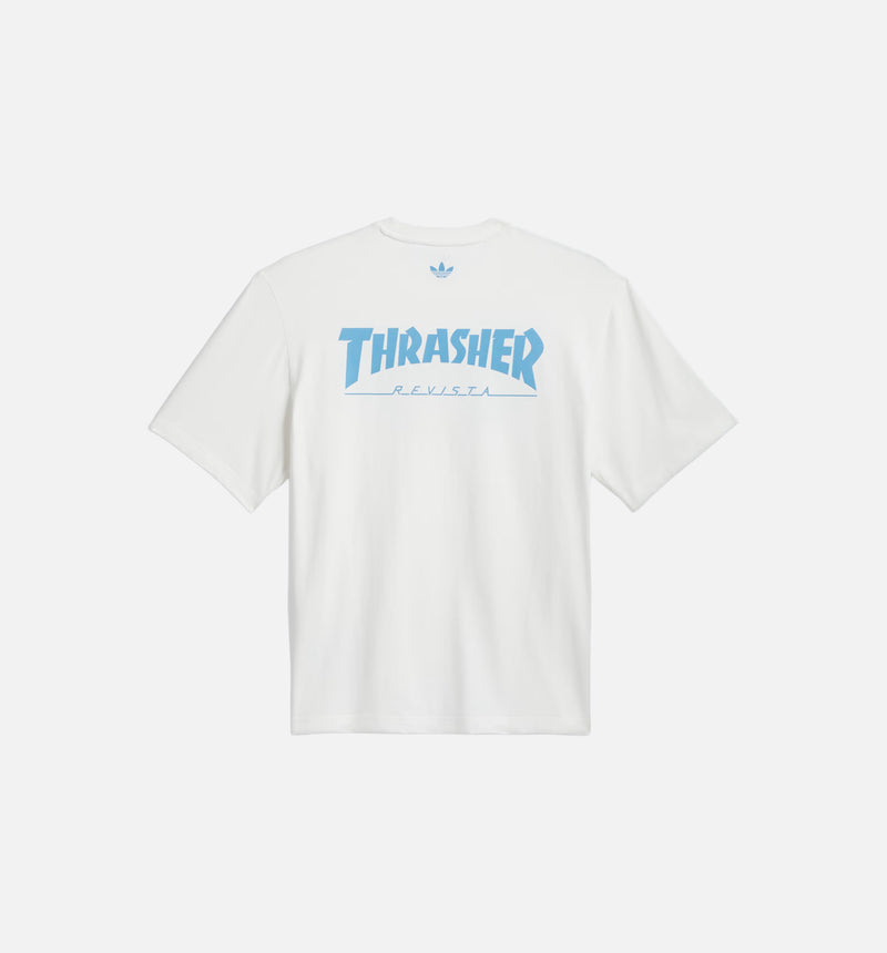 adidas KX4544 Thrasher X AFA Mens Short Sleeve Shirt - White