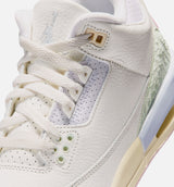 Air Jordan 3 Retro Sail and Jade Aura Grade School Lifestyle Shoe - Sail/Aura/Jade Aura/Iris Whisper