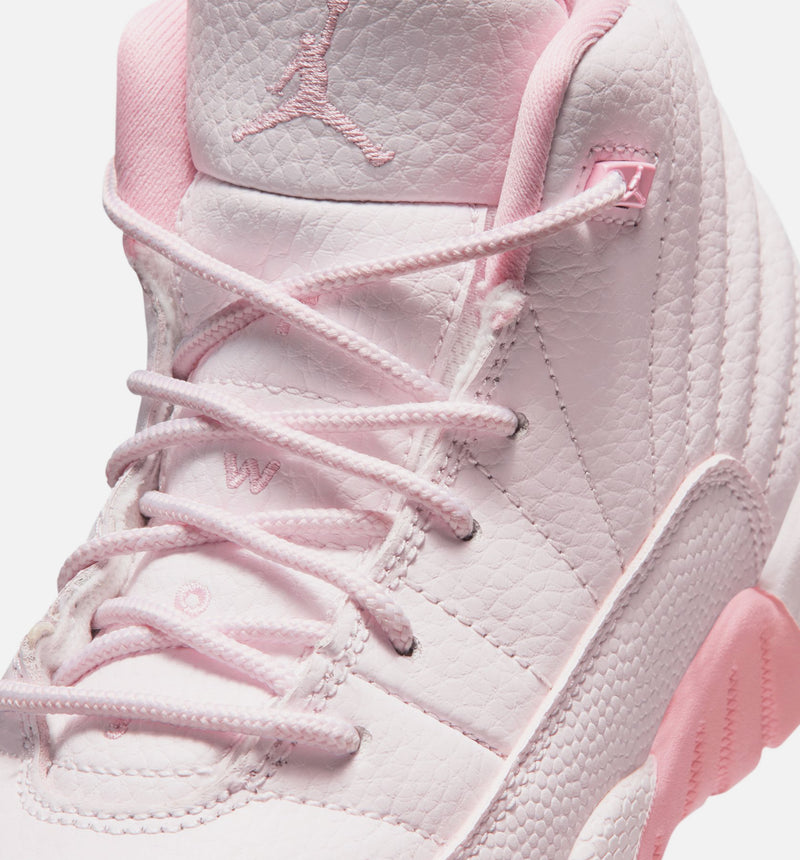 Air Jordan 12 Retro Pearl Pink Preschool Lifestyle Shoe - Pearl Pink/Medium Soft Pink