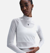 Kobe Cropped Womens Long Sleeve Shirt - Sail