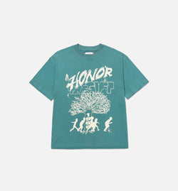 HONOR HTG250244
 Family Tree Mens Short Sleeve Shirt - Green Image 0