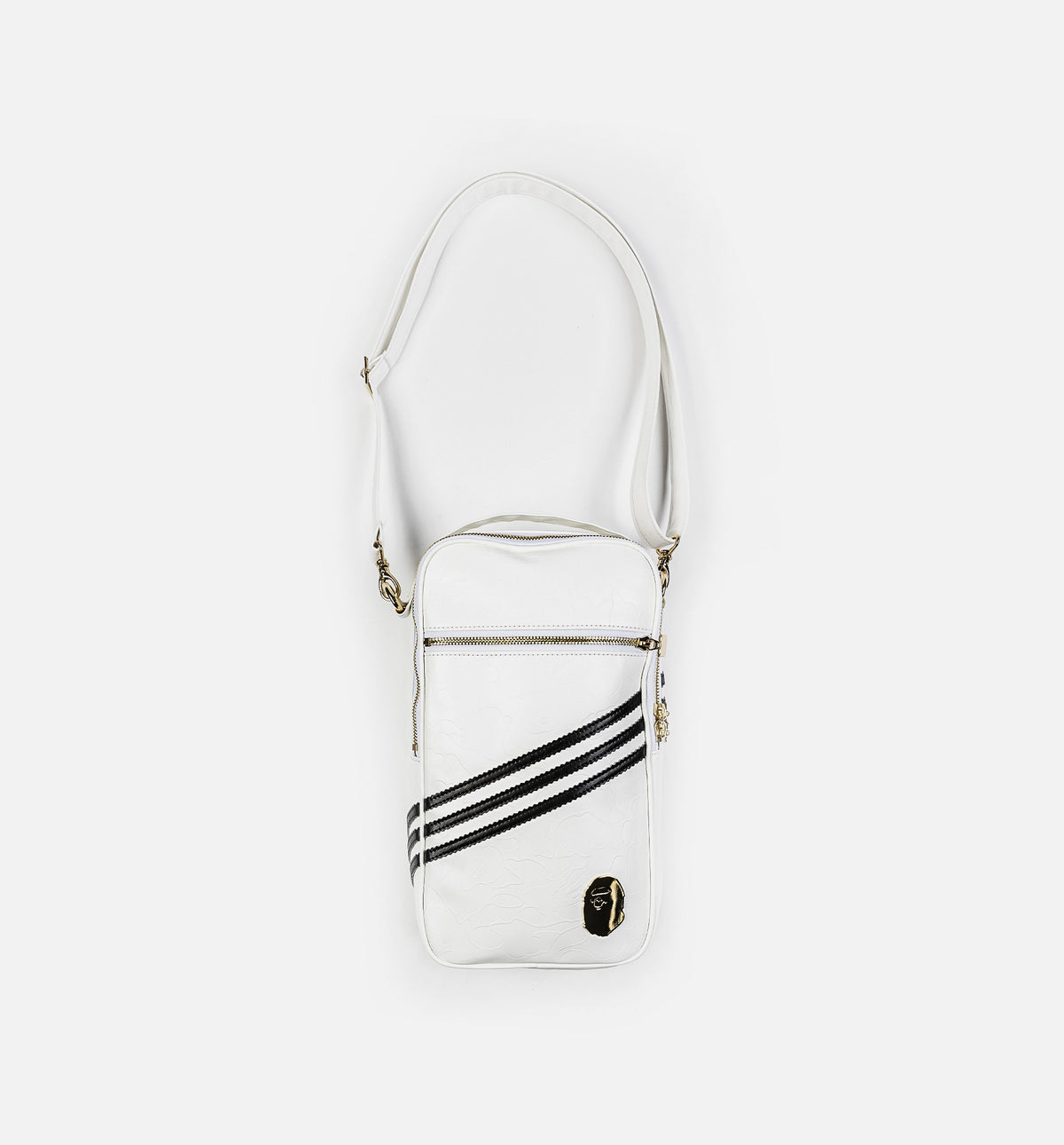 adidas JN7123 Bape x Adidas Big Sling Mens Bag - White