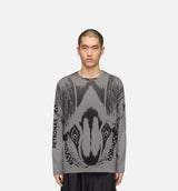 Mercedes Wolf Graphic Mens Long Sleeve Shirt - Black