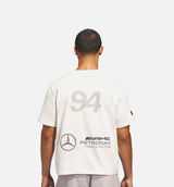 Bad Bunny x Mercedes AMG Petronas F1 Mens Short Sleeve Shirt - White