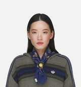 CLOT Bandana By Edison Chen Mens Scarf - Tech Indigo/Cardboard