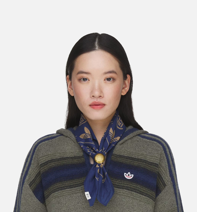 小物  CLOT BANDANA BY EDISON CHEN adidas KE7071 CLOT Bandana By Edison Chen Mens Scarf - Tech Indigo
