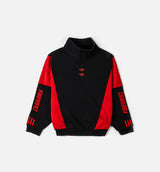 Willy Chavarria x Adidas Watsonville Mockneck Mens Jacket - Black/Red