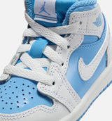 Air Jordan 1 Mid Legend Blue Infant Toddler Lifestyle Shoe - White/Legend Blue