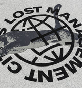 Lost Management Cities World Mens Short Sleeve Shirt - White/Black