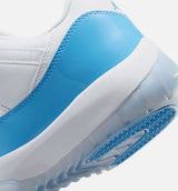 Air Jordan 11 Retro Low University Blue Mens Lifestyle Shoe - White/University Blue/Black Free Shipping