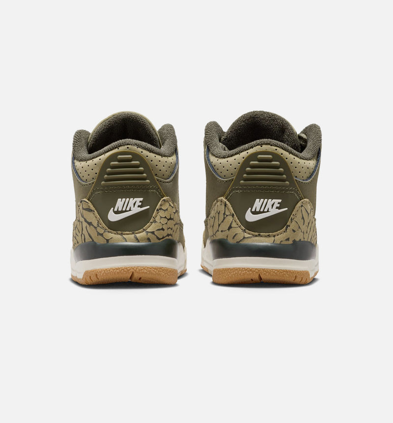Air Jordan 3 Retro Medium Olive Infant Toddler Lifestyle Shoe - Medium Olive/Sequoia/Neutral Olive/Sail Free Shipping