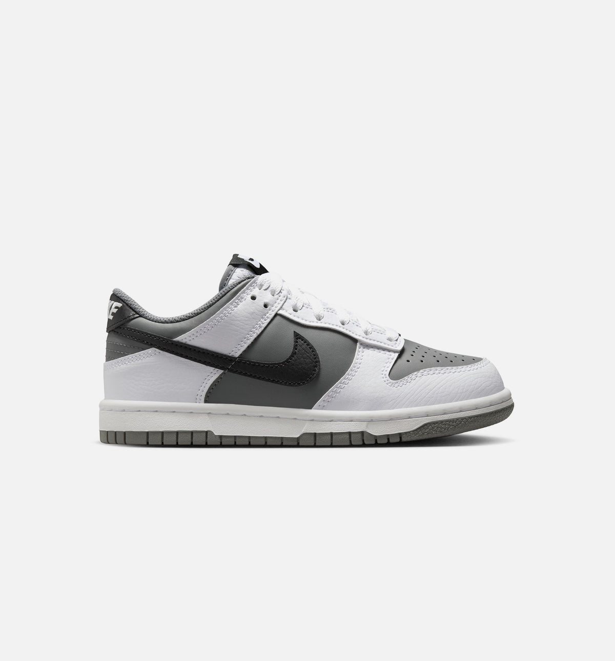 Nike HJ9202-100 Dunk Low Grade School Lifestyle Shoe - White/Black