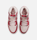 Air Jordan 1 Retro High OG University Red And Light Soft Pink Preschool Lifestyle Shoe - University Red/Metallic Silver