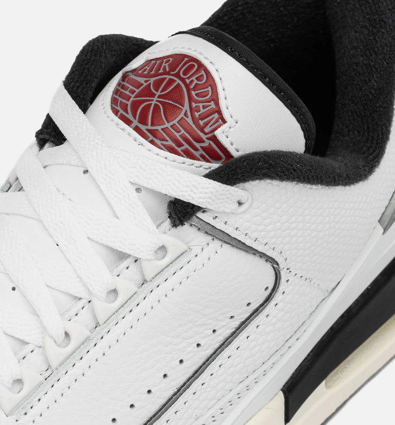 Air Jordan 2/3 Mens Lifestyle Shoes - White/Fire Red/Cement Grey/Sail