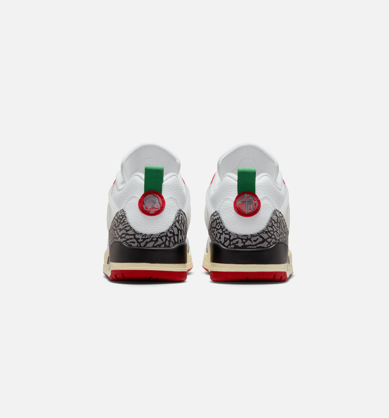 Spizike Low Mens Lifestyle Shoe - White/Black/Sail/Varsity Red