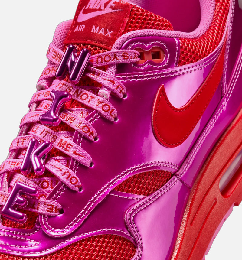 Air Max 1 Premium Mens Lifestyle Shoe - Playful Pink/University Red