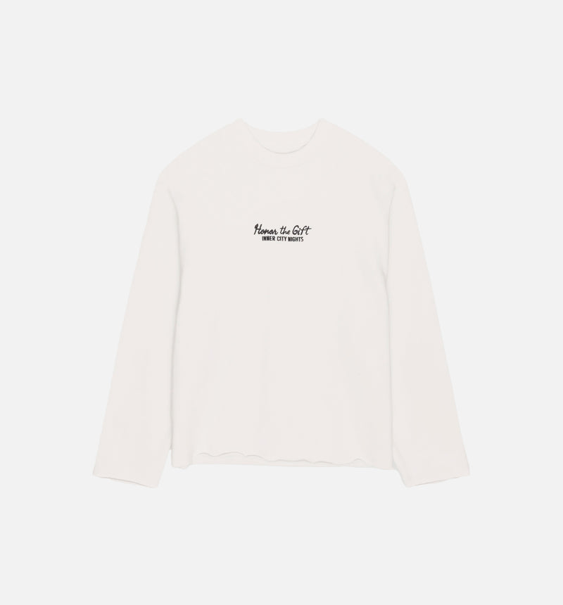 1988 Drive In Mens Long Sleeve Shirt - White