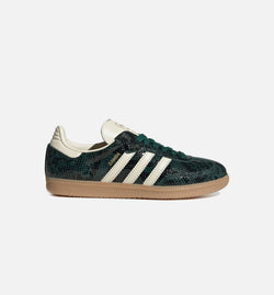 ADIDAS JR8848
 Samba OG Snakeskin Womens Lifestyle Shoe - Cream White/Cream White/Collegiate Green Image 0