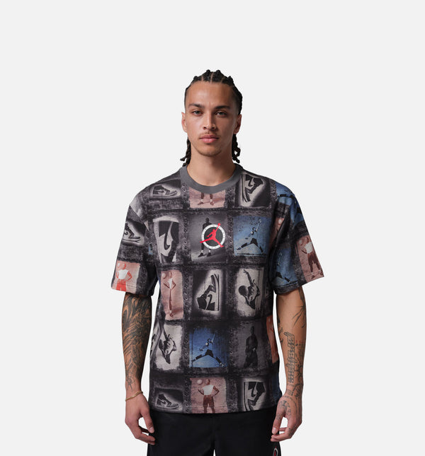 Jordan IF1831-010 Jordan Flight Printed Long Sleeve Mens Jersey