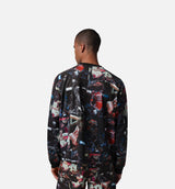 Jordan Flight Printed Long Sleeve Mens Jersey - Black/White