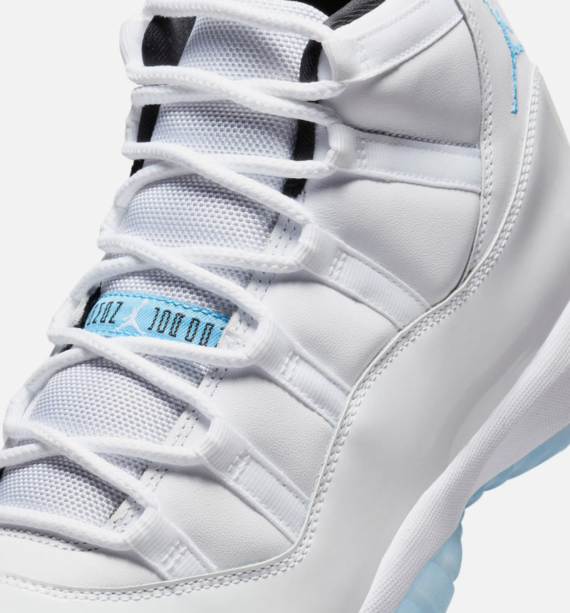 Air Jordan 11 Retro Legend Blue Mens Lifestyle Shoe - White/Legend Blue/Black Free Shipping