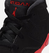 Air Jordan 6 Retro Infrared Salesman Infant Toddler Lifestyle Shoe - Black/Light Crimson