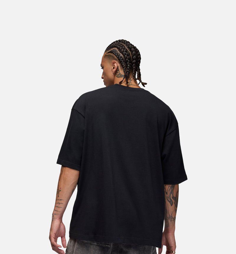 Reissue Oversized Graphic Mens Short Sleeve Shirt - Black/Infrared 23