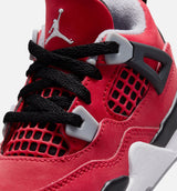Air Jordan 4 Retro Toro Bravo Infant Toddler Lifestyle Shoe - Fire Red/White/Black/Cement Grey Free Shipping