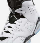 Air Jordan 6 Retro White & Black Grade School Lifestyle Shoe - White/Black