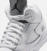 Air Jordan 5 Retro OG White Metallic Preschool Lifestyle Shoe - White/Black/Metallic Silver