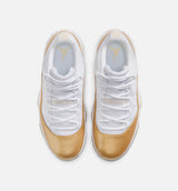 Air Jordan 11 Retro Low Mothers Day Womens Lifestyle Shoe - White/Metallic Gold/Team Gold Free Shipping