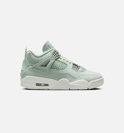 JORDAN HV0823-003
 Air Jordan 4 Retro Abundance Womens Lifestyle Shoe - Seafoam/Sail/Metalic Silver Image 0