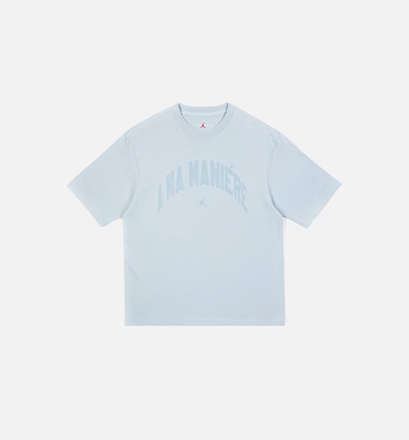 Air Jordan x A Ma Maniere Graphic Mens Short Sleeve Shirt - Blue