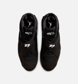 Air Jordan 8 Retro Chrome Black And Light Graphite Mens Lifestyle Shoe - Black/White/Light Graphite