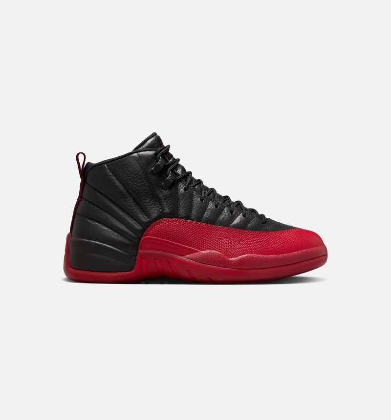 Air Jordan 12 Retro Flu Game Mens Lifestyle Shoe - Black/Varsity Red